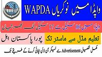 Jobs Open at Water and Power Development Authority WAPDA